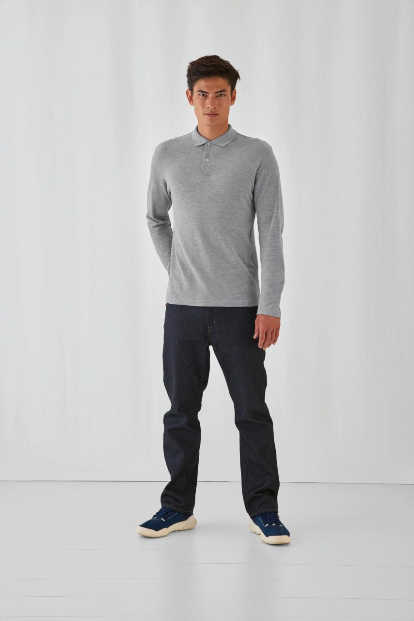 Polo homme ID,001 manches longues