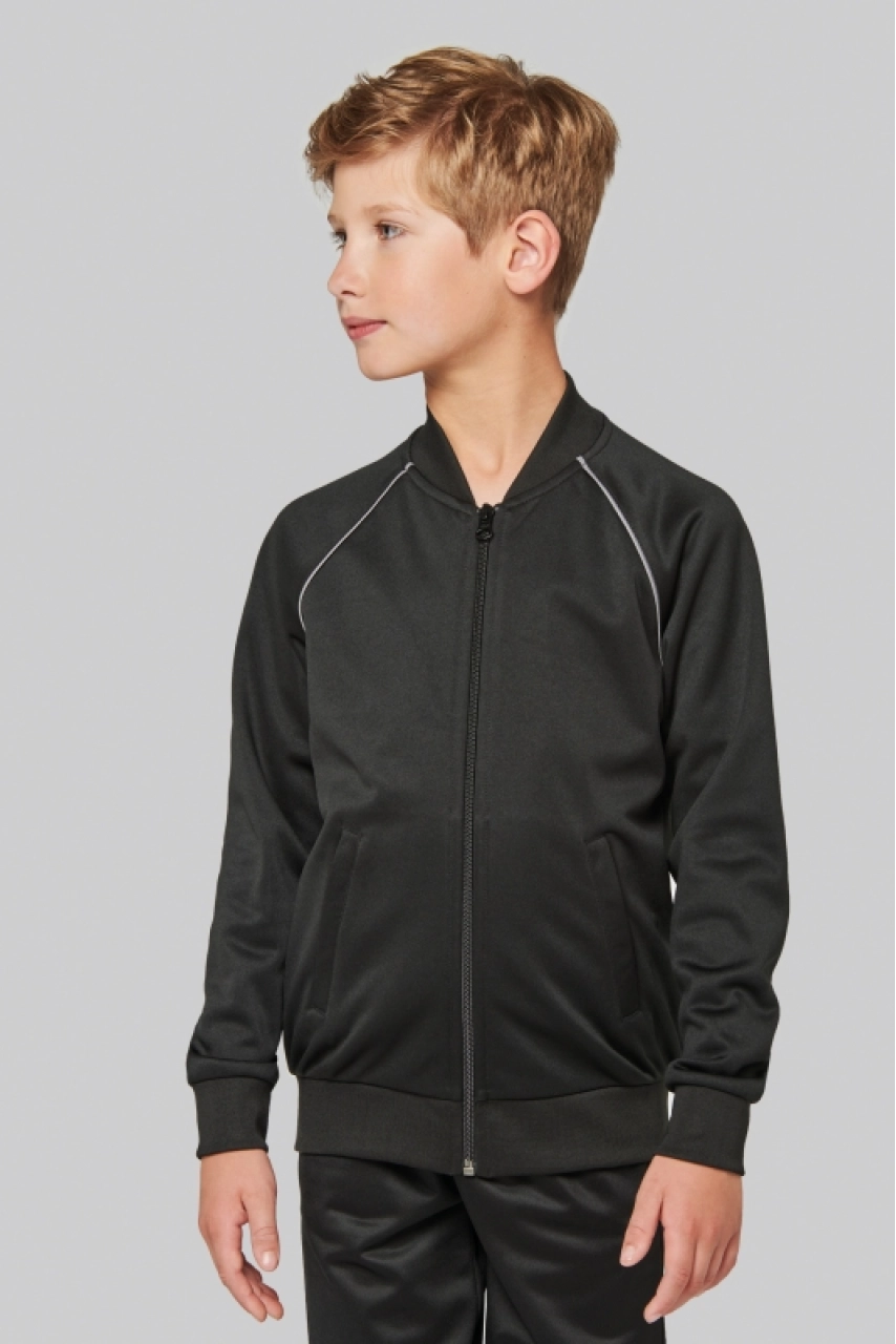 Veste de survêtement zippée avec liseré enfant