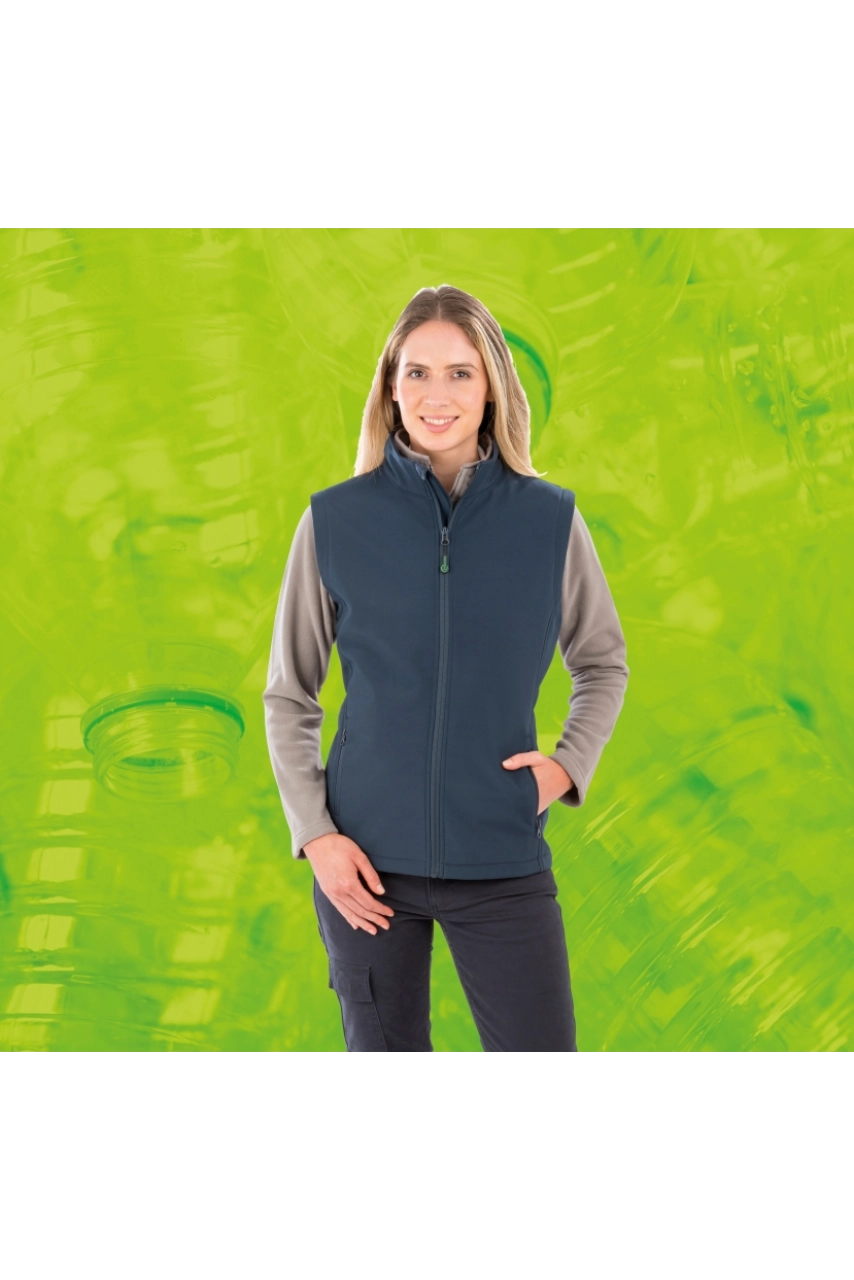 Bodywarmer softshell femme recyclé