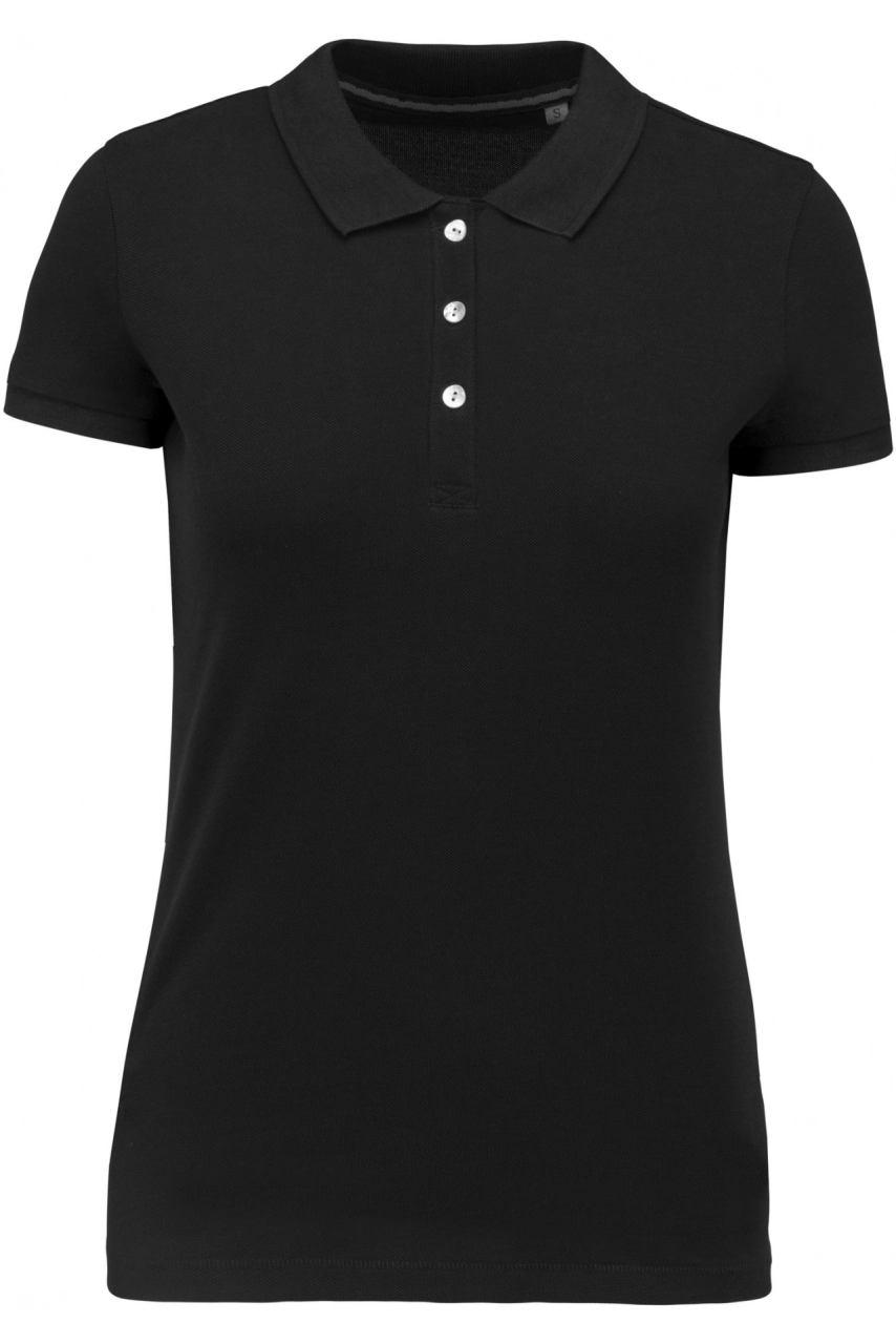 Polo Supima® manches courtes femme