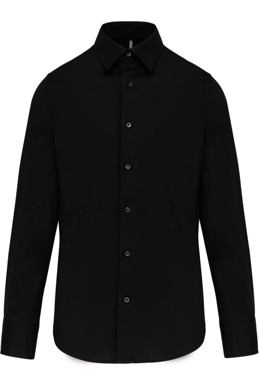 Chemise ajustée manches longues sans repassage