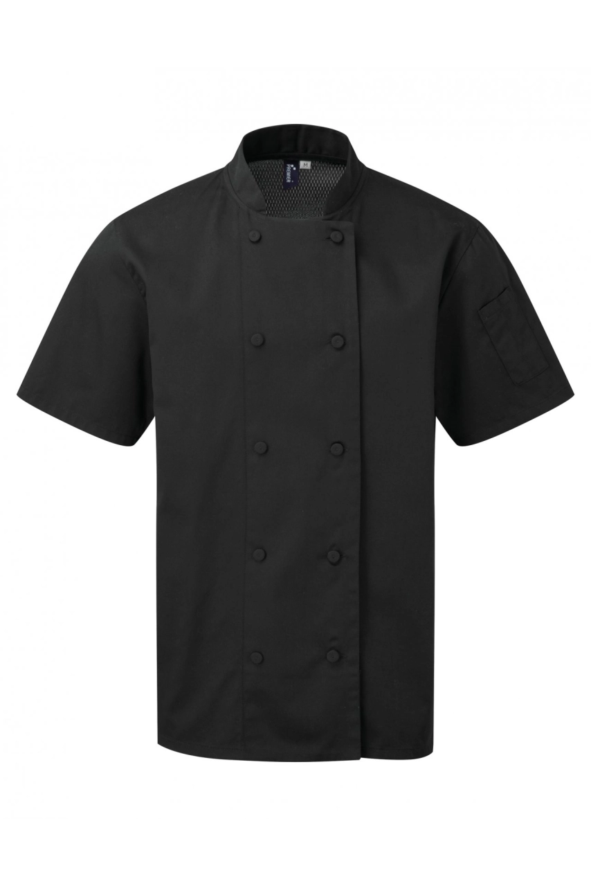 Veste chef cuisinier manches courtes Coolchecker®